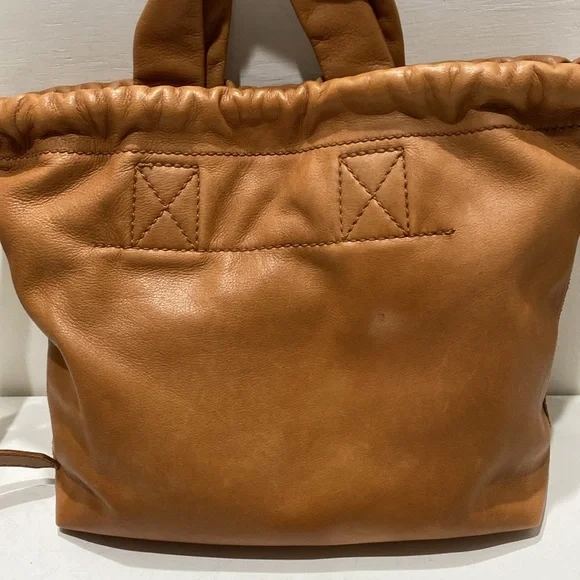 MADEWELL “The Piazza” Soft Tan Leather Tote/ Crossbody Bag - Picture 6 of 16